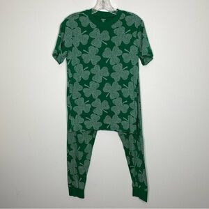 Carter’s Green Shamrock Dots Adult 100% Snug Fit Cotton Pajama Set